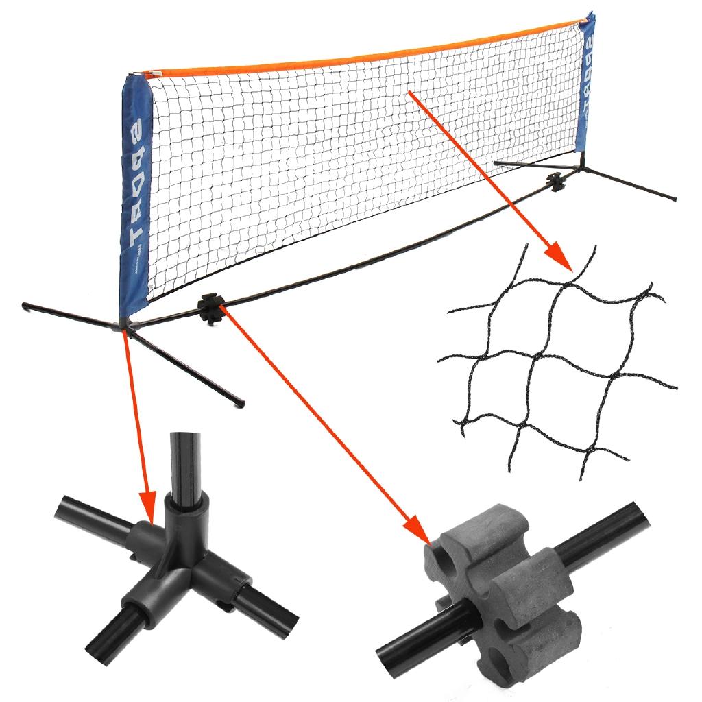 Tennis Net & Post Set Racquet Sports Network Net Portable Frame Badminton Beach 3 Meter Volleyball Training Net Mesh