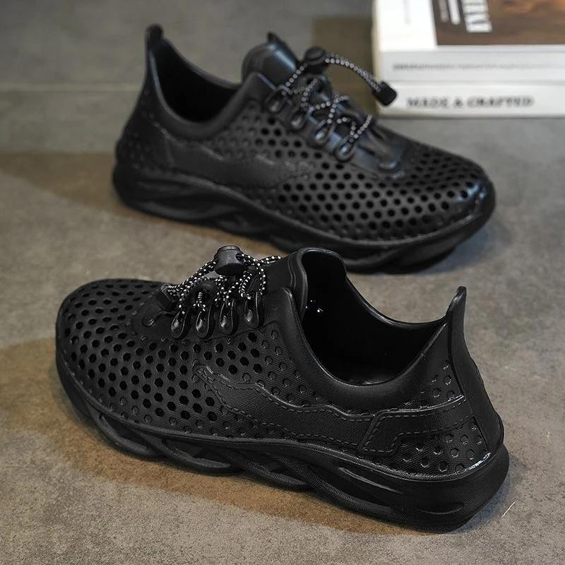 

Fashion Breathable Male Shoe Hollow Beach Buy New Design 2025 Summer Trend Luxury 39 Daily Use Low Price Outdoor Original H Men s Sandal 39