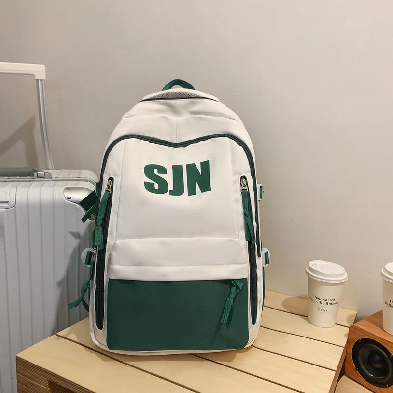 Schoolbag Japanese simple and fashionable backpack 1011 summer new middle school schoolbag college student college style alphabet backpack