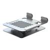 L8 Desktop 360° Rotating Metal Foldable Cooling Tablet Phone Stand 2-in-1 Height Adjustable Holder