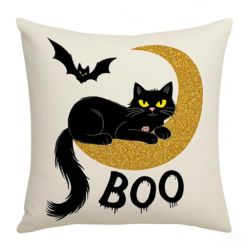 New Festive Decoration Family Party Sofa Pillowcase Pumpkin Ghost Cushion Pillowcase Halloween Decorations