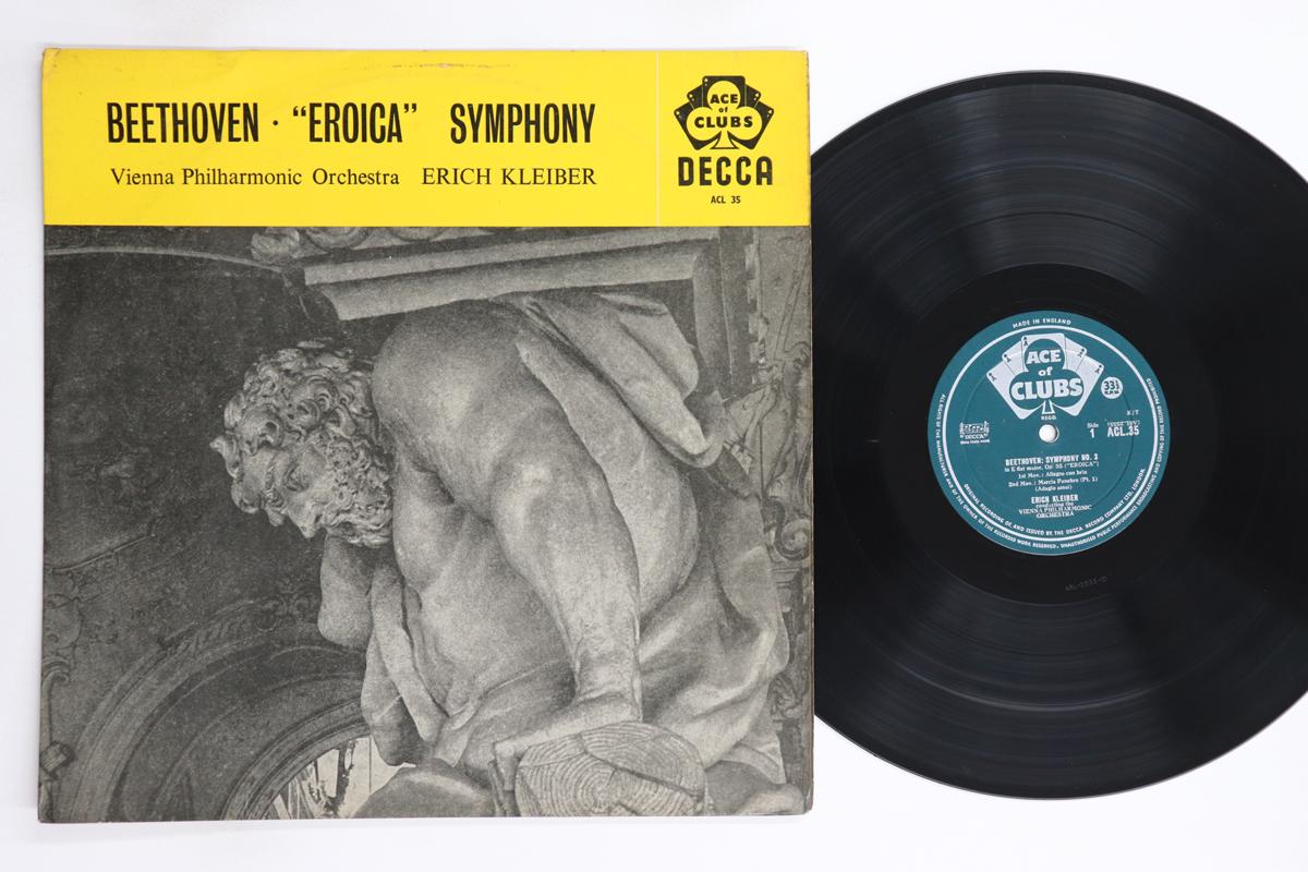 

LP Record ERICH KLEIBER, VIENNA PHILHARMONIC - Beethoven Symphony No3 In E Flat Ma ACL35 ACE OF CLUBS 1959 UK Classical Used