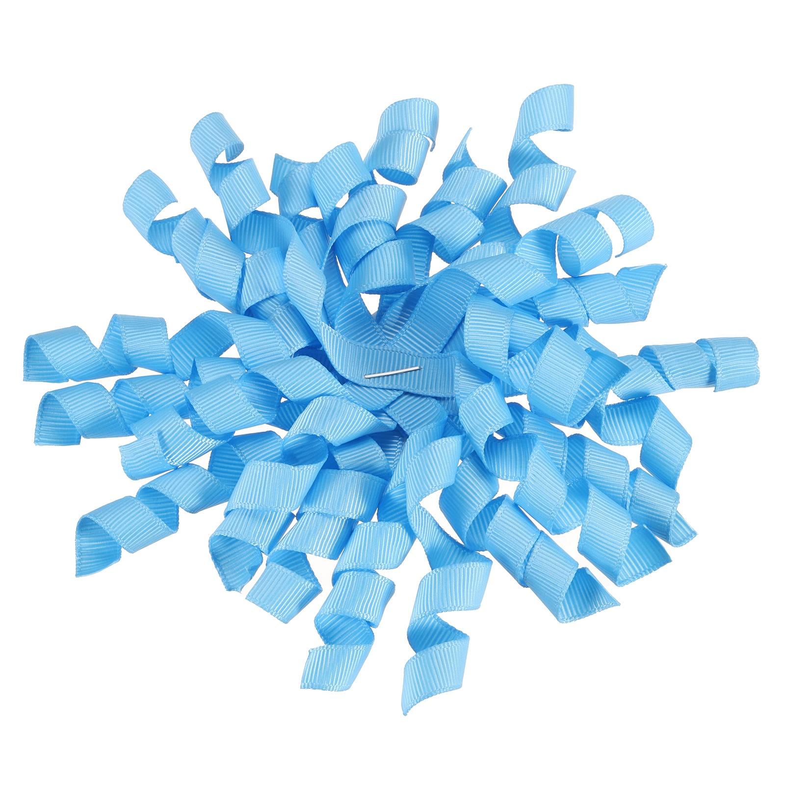 

6 шт. Гросгрейновые кудрявые банты для подарочной упаковки, самоклеящиеся кудрявые ленты с закруткой, банты-звезды на Рождество для вечеринки, 4 дюйма