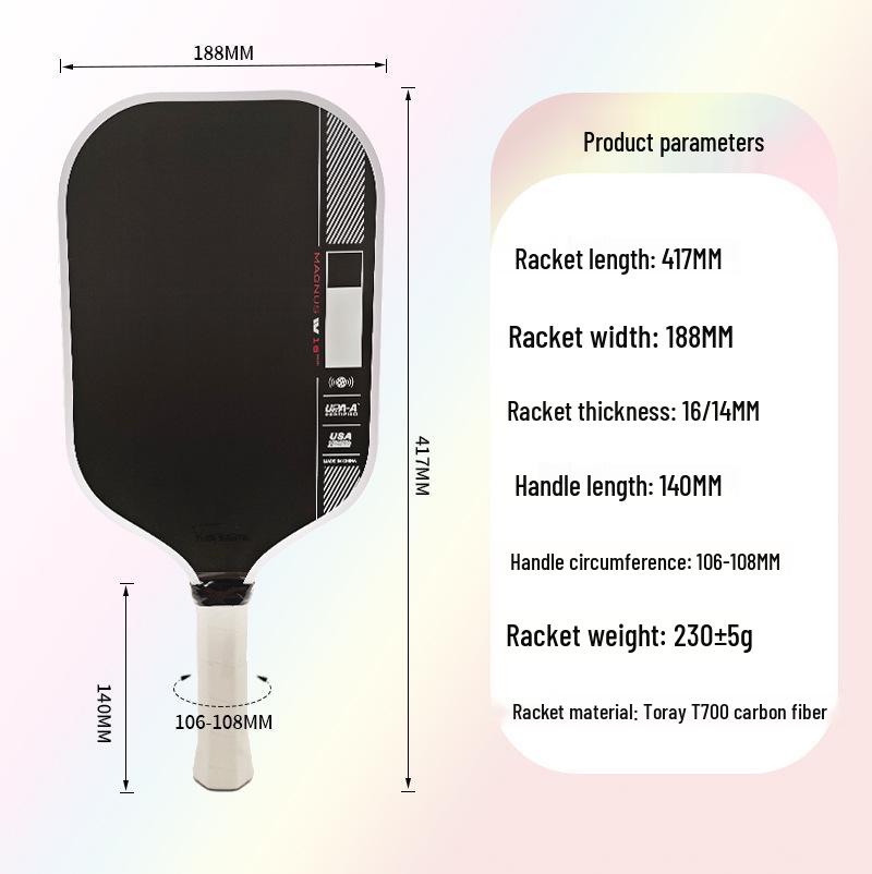 GEN4 Toray T700 Carbon Fiber Pickleball Paddle - USAPA Certified