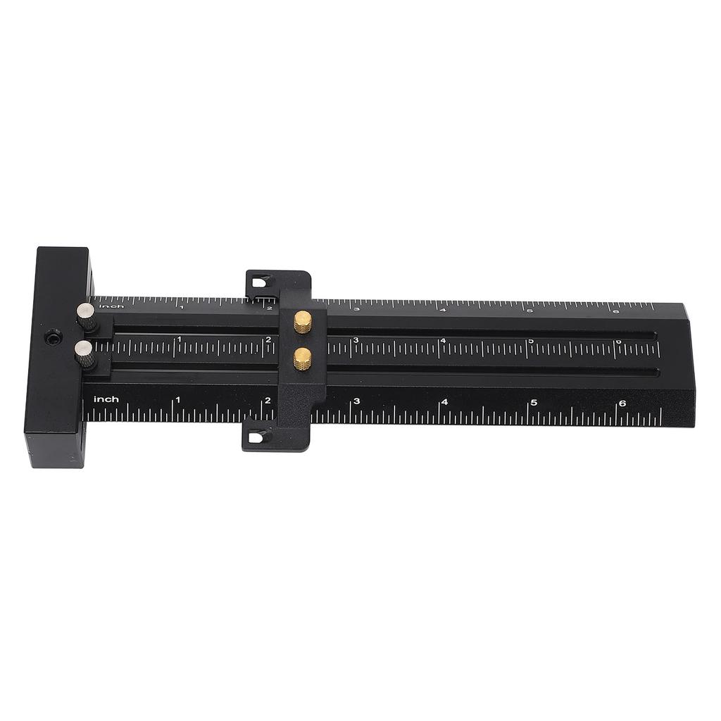 6in Woodworking Scriber with Limit Block Parallel Vertical Marking Easy to Read Double Line Marking Ruler