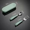 Toddler Utensils, Toddler Forks and Spoons Stainless Steel Baby Utensils Baby Silverware Set with Storage Box Safe Dining