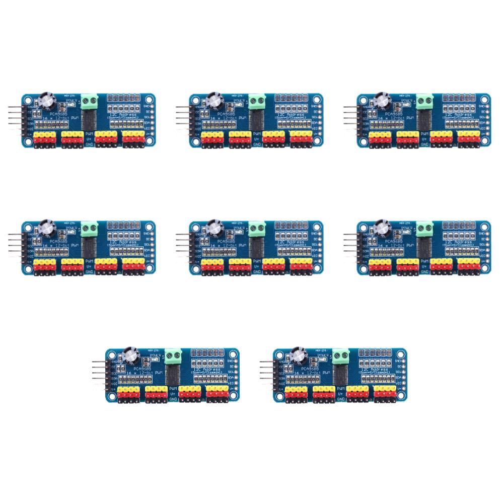 10-1PC 16 Channel 12-Bit PWM Servo Driver Board Module for Arduino Robot/ Raspberry Pi PCA9685 Controller Module IIC Interface