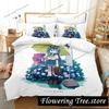 Anime Konata Izumi Lucky Star Bedding Set Duvet Cover Bed Set Quilt Cover Pillowcase Comforter King Queen Size Boys Adult