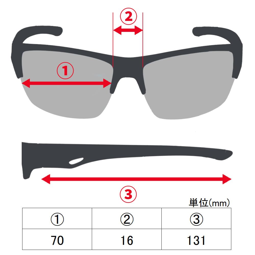 TAKAMIYA XOOX Polarized Sunglasses Half Rim II Type Mirror Lens Gray/Blue