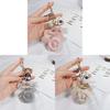 Kreativer DIY Perlenketten Camellia Schlüsselanhänger doppelseitig Modischer Auto Schlüsselanhänger Anhänger für Frauen