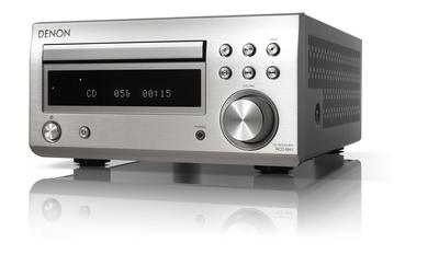 Denon Široký FM rádiový tuner s diskrétním zesilovačem Kompatibilní CD přijímač Premium Silver RCD-M41 AM/FM Bluetooth® RCD-M41SP