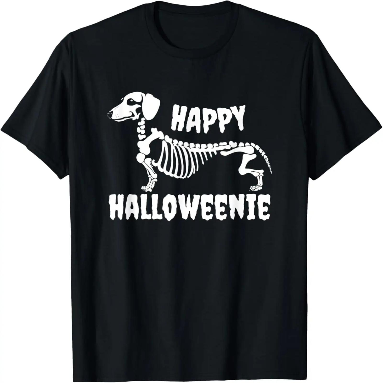 Happy Halloweenie Dachshund Funny Tee Men Women Costume T-Shirt XXXXXL разноцветный