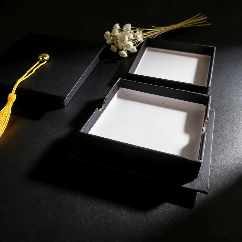 Doctoral Cap Style Gift Box with Tassel Perfect for Graduation Keepsake and Gift Giving