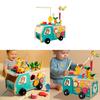 Car Wooden Farm Radish Shaped Matching Toys For Children Early Education Gift