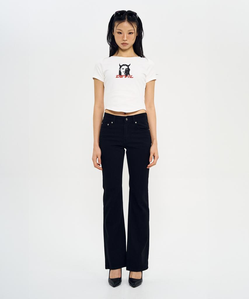 Woldeudillema Boot-Cut Pants (Black)