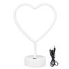 3D Heart Shape Neon LED Light Romantic Table Lamp Mood Light Bedroom Decor