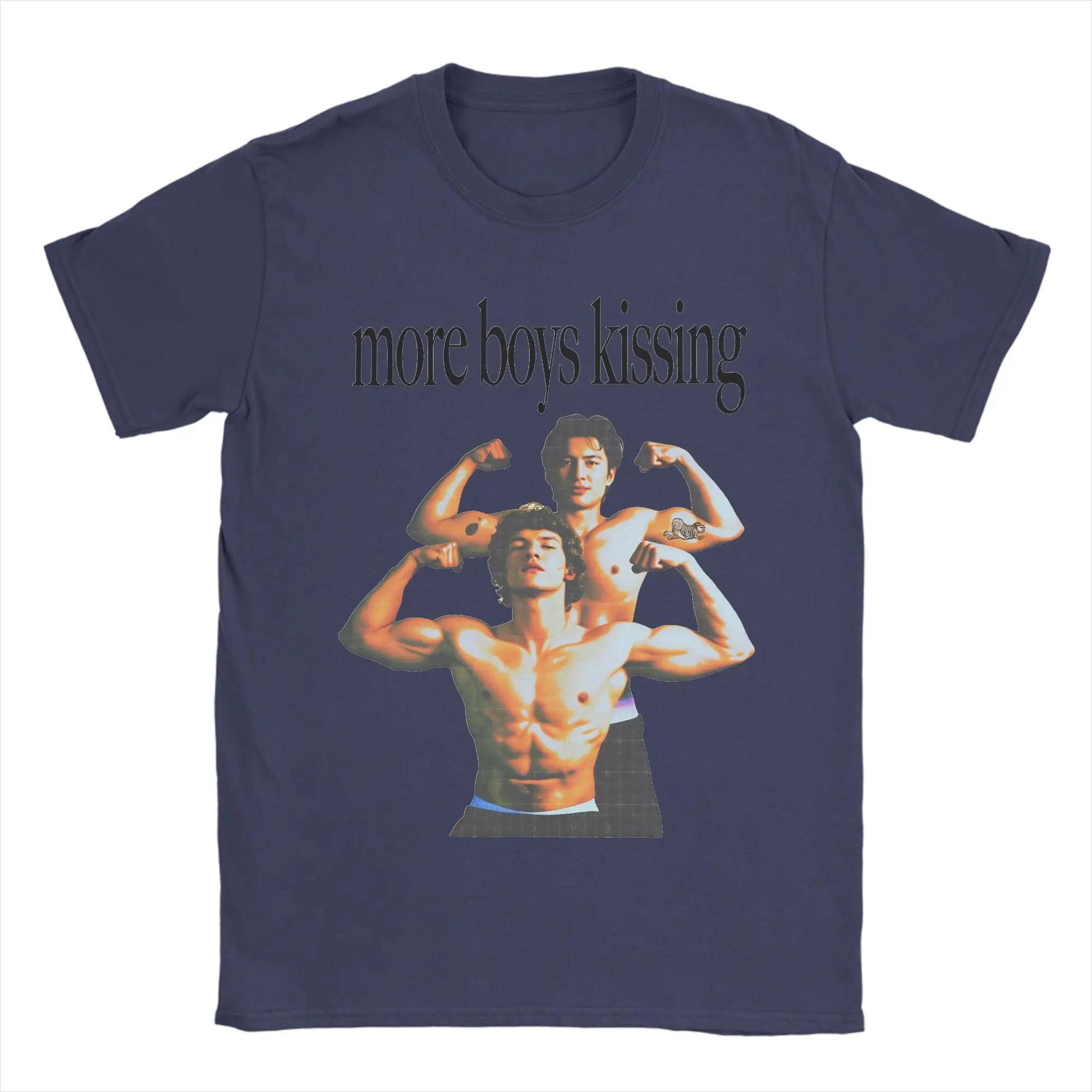 

Mens T Shirt More Boy Kissing T-Shirts Hip Hop Heated Rivalry Beach Tee Shirt Y2K Basic Print Cotton Clothes Gift Idea XXXL білий