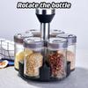 Neue Spot Rotierende Regal Gewürz Flasche Küche Sechs Glas Gewürz Lagerung Flasche Kombination