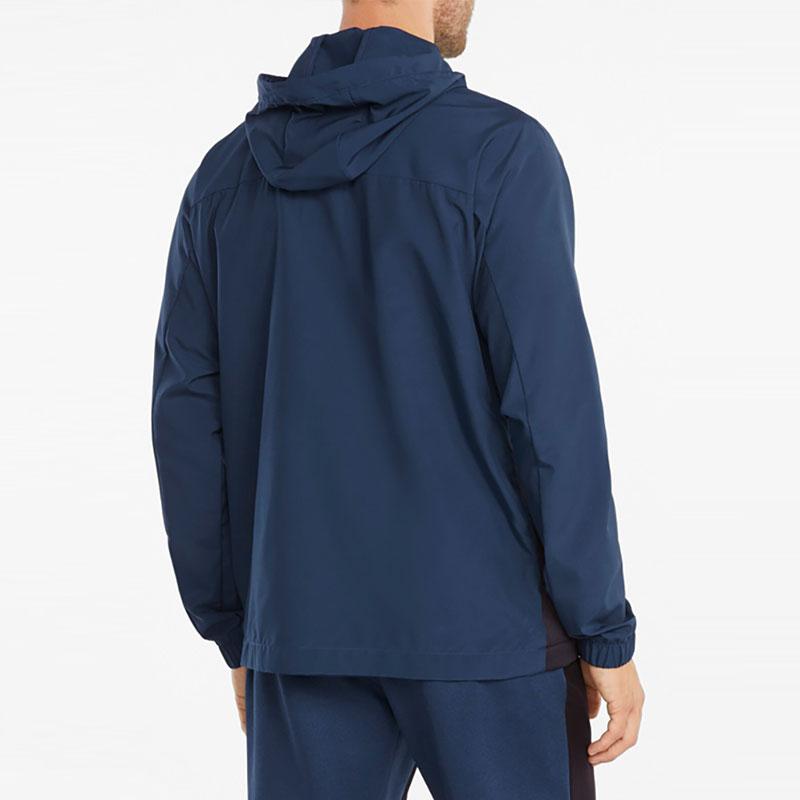 Puma Color Block Hooded Sports Jacket Men Jacket Dark-Blue 521003-65