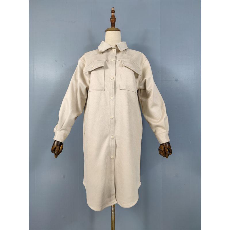 

Retro Personalized Minority Silver Shining Long Sleeves Dress Apricot M(38)