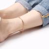 Approx Width:3mm Men 1 Pcs Link Zinc Zinc Alloy Chain Gold&Silver Anklet Ankle Bracelet Jewelry