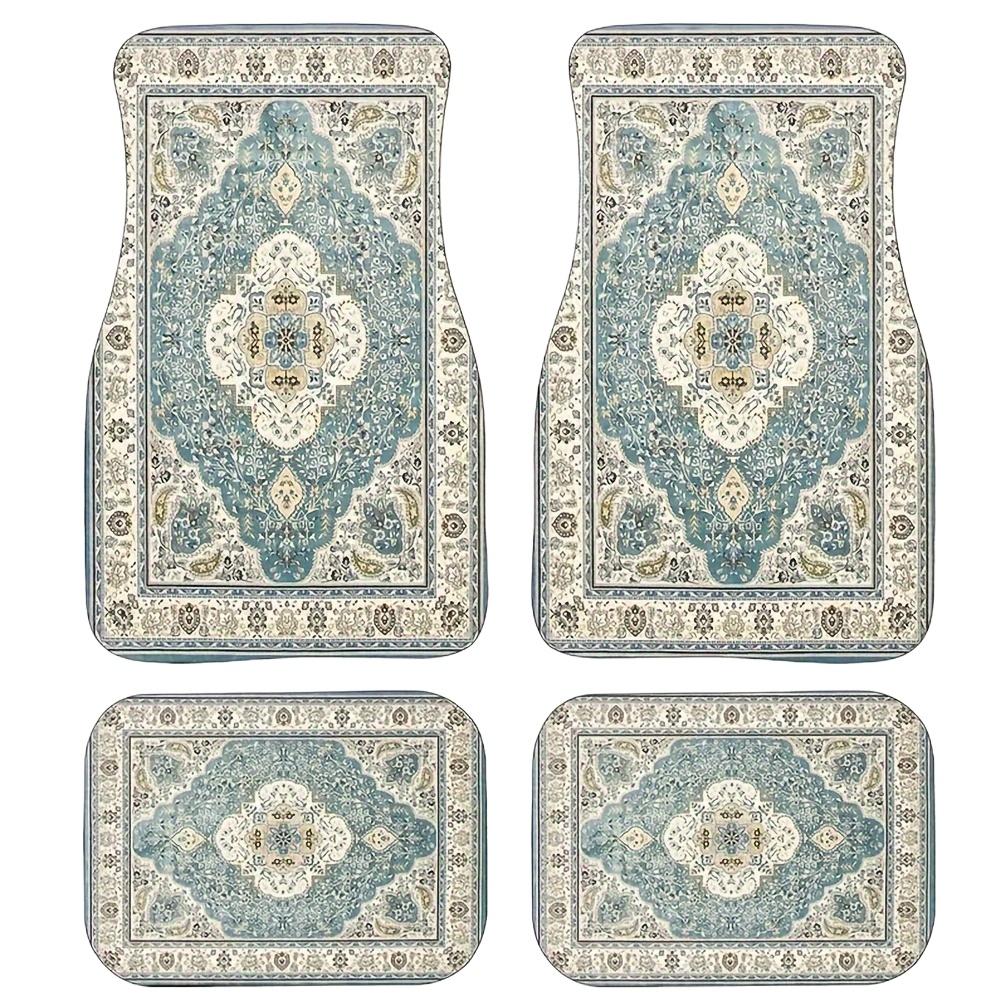 4Pcs Set Of Elegant Ethnic Style Car Mats, Anti Car Floor Protection, Suitable For General Motors - Car Decoration Design gift