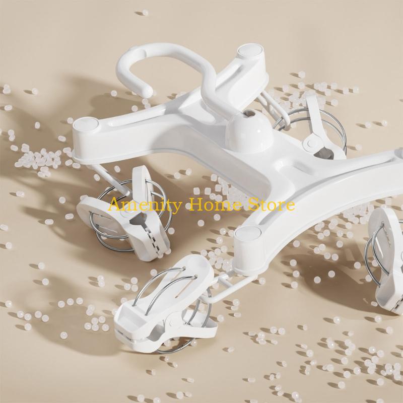 

F26C Efficient Space Saving H Clothes Drying Hanger for Pants Skirts Underwear Socks Home and Travel Use CN