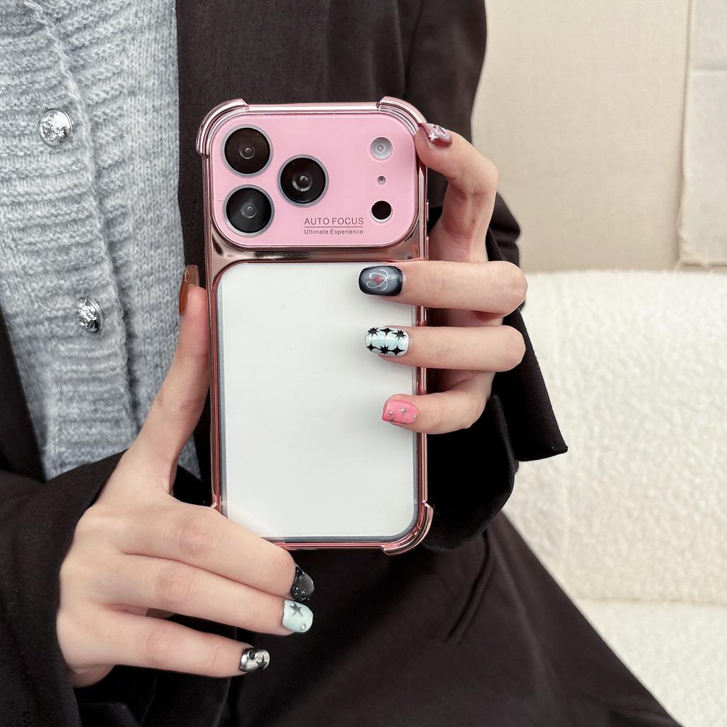 Window lens plating case becomes larger in seconds, suitable for iPhone16Pro max Apple 17 mobile phone case 15/14 transparent