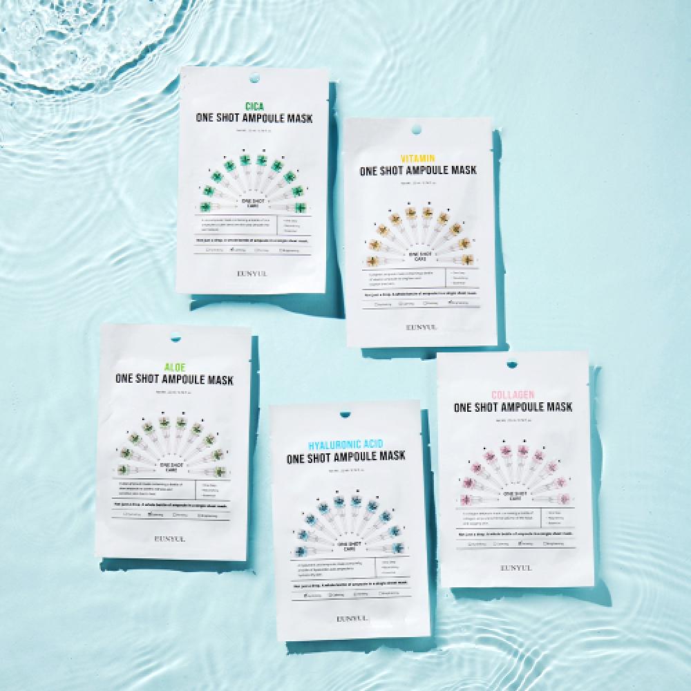 Eunyul One Shot Ampoule Mask Pack Of 5 X 10p  Total 50 Sheets  1 Set NONE