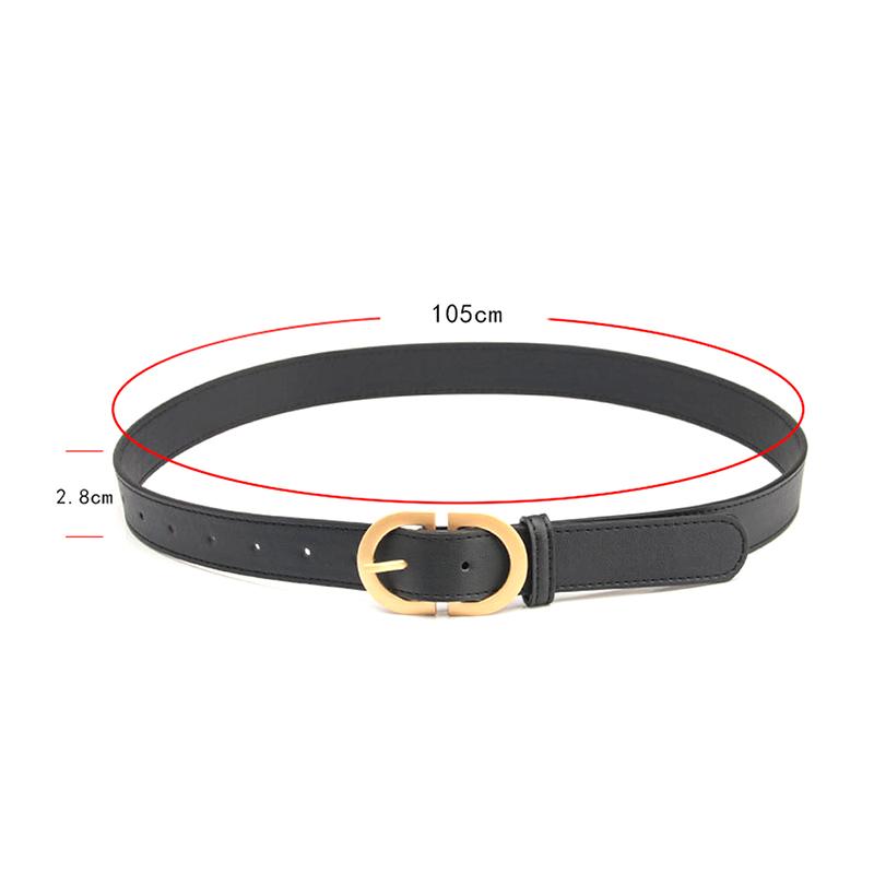 105Cm Female Luxury  Versatile Belt Adjustable Metal Buckle Belt For Women Suit Jeans Clothing Accessories