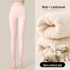 Women's Thick Velvet Warm Cotton Pants - Autumn/Winter 2025 School Uniform Base Layer, Slim Fit.