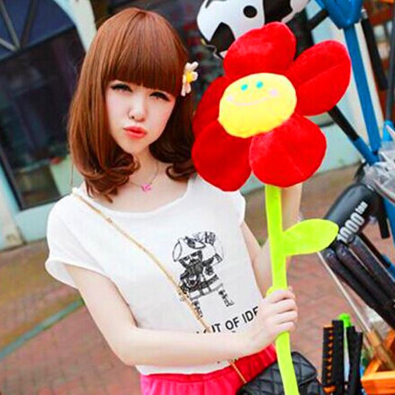 Plush Rose Bouquet Curtain Decoration for Valentine's Day, Wedding, or Qixi Celebration – Handheld Flower Gift
