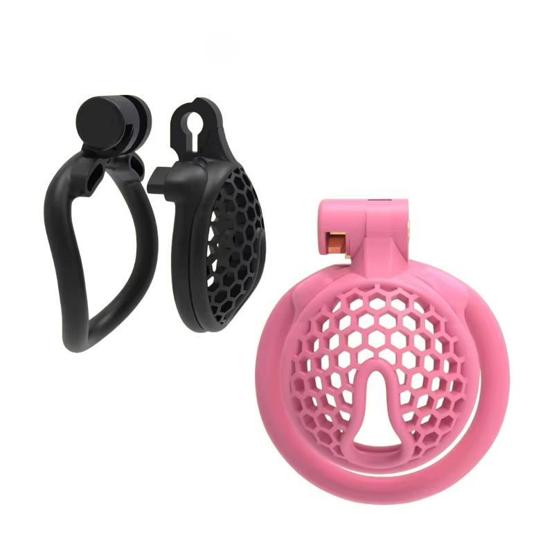 Mini Beehive Chastity Lock for Men Breathable CB Lock Chastity Device Sexy Toy Cock Cage for Adult Fun Supplies