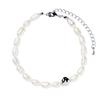 Shertz Ugly Freshwater Pearl Bumpy Stone Bracelet (24k Gold Plated)