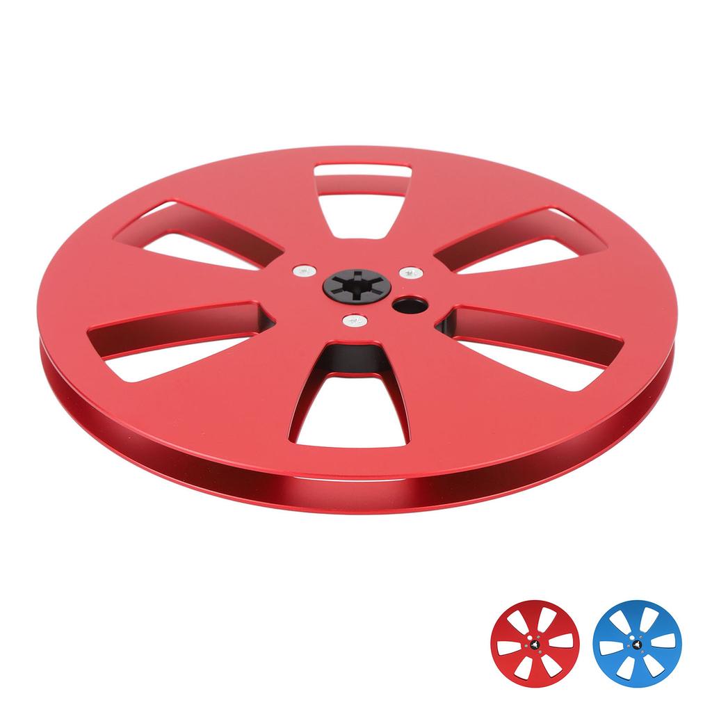1/4 7 Inch Empty Tape Reel 3 Holes Aluminum Alloy Universal Fit Open Reel Sound Empty Takeup Reel fo