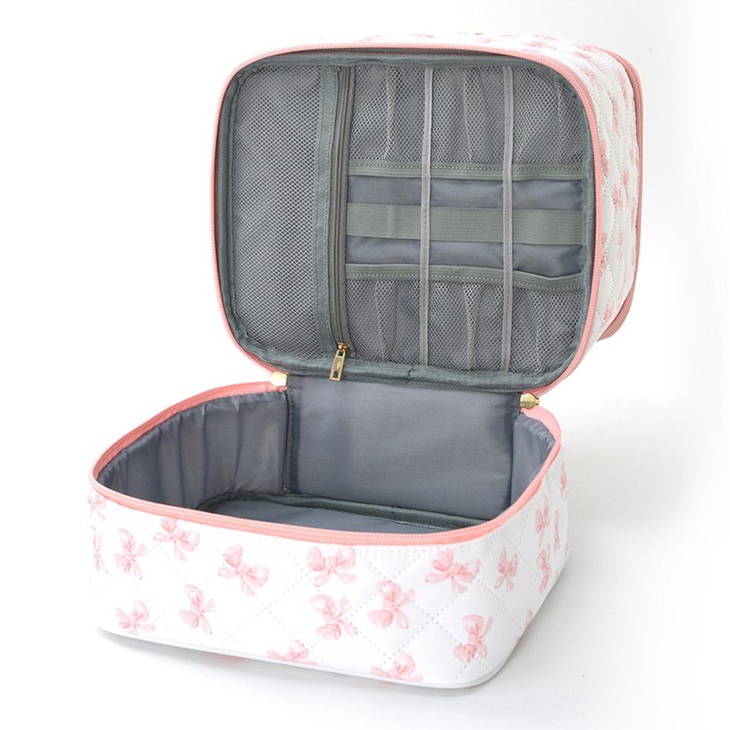 3/Double Layer Cosmetic Bag Large Capacity Toiletry Bag Cosmetic Case Organizer for Women Travel Accessories Organizer
