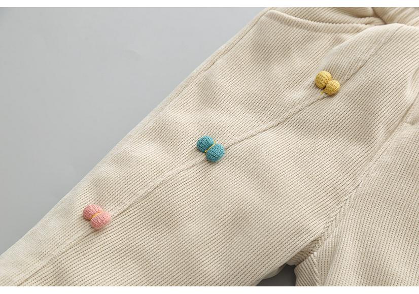 Girls' Winter Cotton Fleece-Lined Pants - Thick, Warm & Stylish Loose Fit
