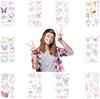 Waterproof Butterfly & Cat Tattoo Stickers: Funny Face Party Gifts