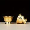 Pure Copper Drinking Bowl Brass Small Auspicious Tibetan Holy Creative Water Cup Tea  Golden Home's Gift Decorative Buddhist