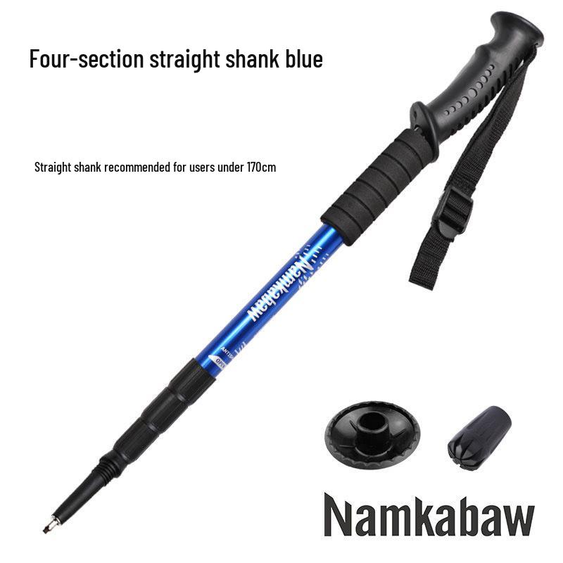 Bâton de trekking rétractable en aluminium pour la randonnée et la marche