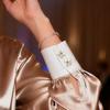 1Pcs Fashion Alloy Pearl Button Covers Shirt Sleeve Cufflinks Flower Collar Clips Decorative Elegant Accessories