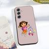 Cute D-Dora Phone Case For Samsung A56 A36 A26 A16 A15 A25 A35 A55 A14 A34 A24 A54 Black Soft Shell