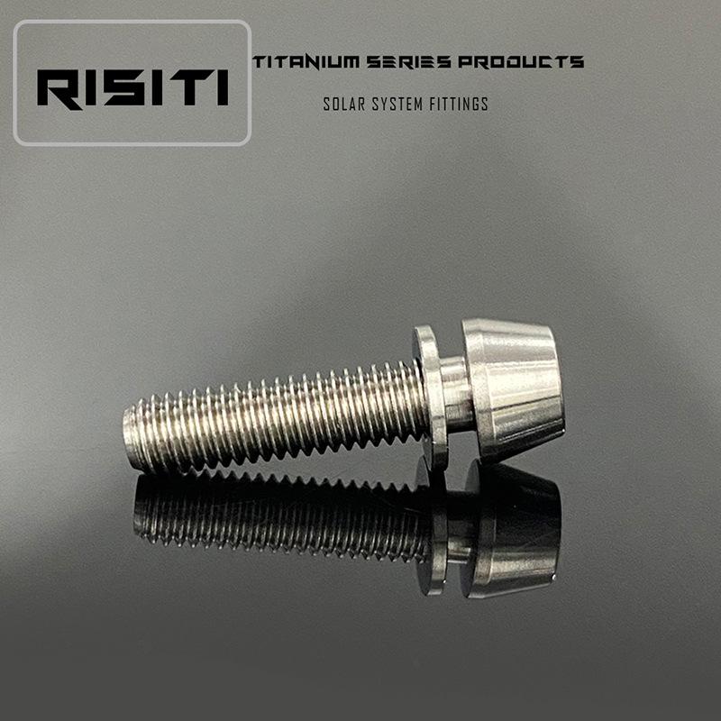 TC4 Titanium Alloy Anti-Drop M5 Bolt for Bicycle Brake & Thumb Shifter