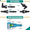 Hot Sale-Fuel Line Quick Connect Fittings, 30Pcs Fuel Line Repair Kit, 13 Size Hose Release Connector Straight Elbow