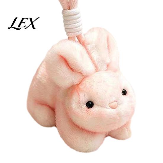 Fashionable Keychain for Handbags Scented Bunny Plush Keychain, Mini Rabbit Stuffed Animal with Fragrance Cute Kawaii Bag Decor Beads, Hanging Pendant