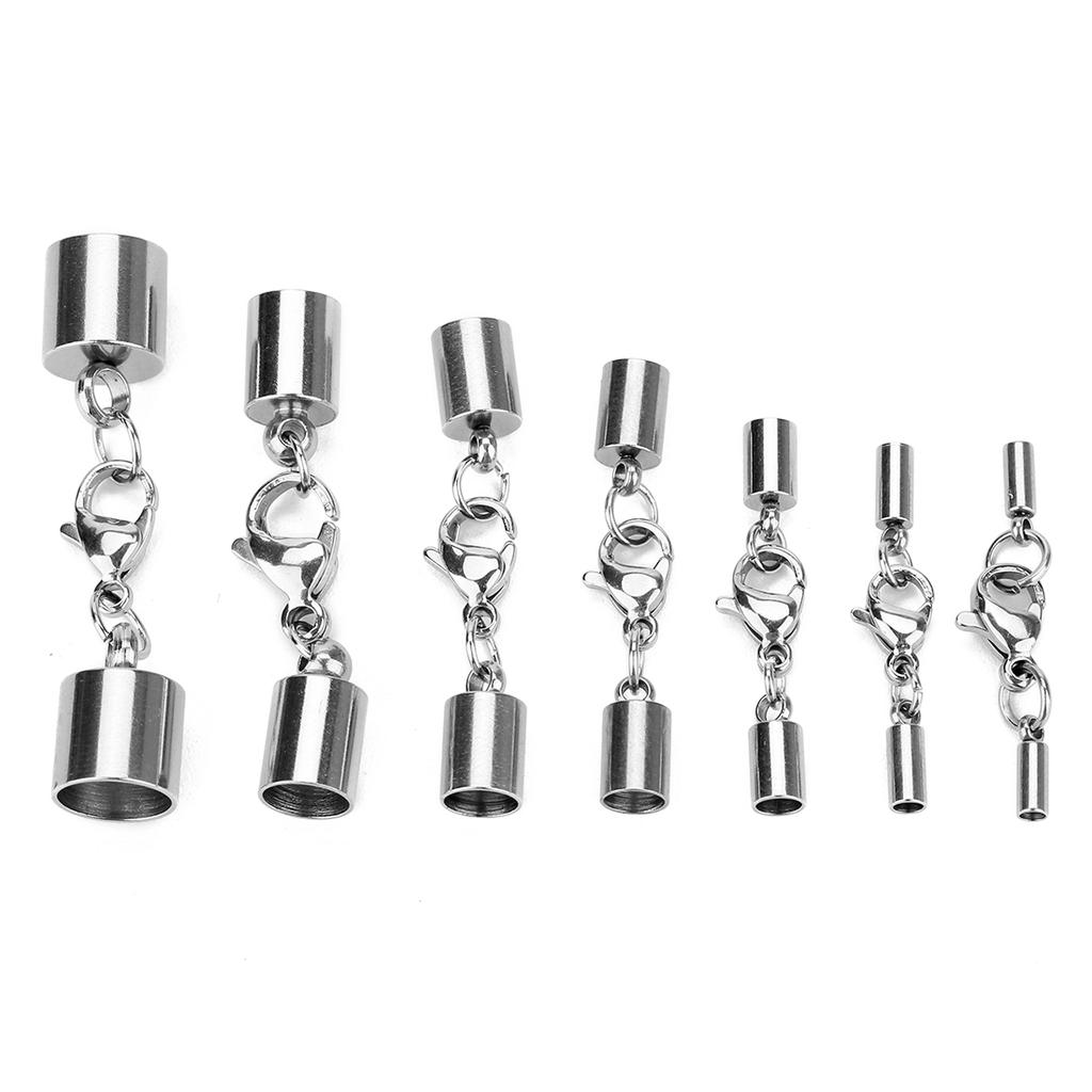 Louleur Stainless Steel Leather Cords Lobster Clasps Hooks Fit Leather Cord Connectors For Jewelry Making High Quality Wholesale