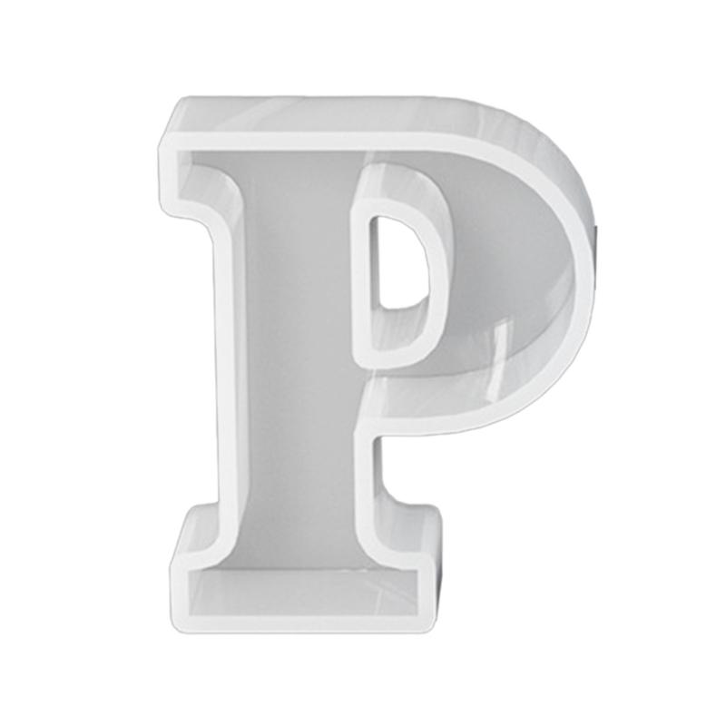 Silicone Pendant Mold Clay Molds Letter Shaped Silicone Keychain Moulds Pendant Accessories Gift for Hand Making Lover