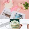 2pcs Fondant Cake Arc Ruler, Flip Cake Arch Guide Decorating Tool Adjustable Arc Ruler Baking Measure Pastry Essential Baking Accessory for Home