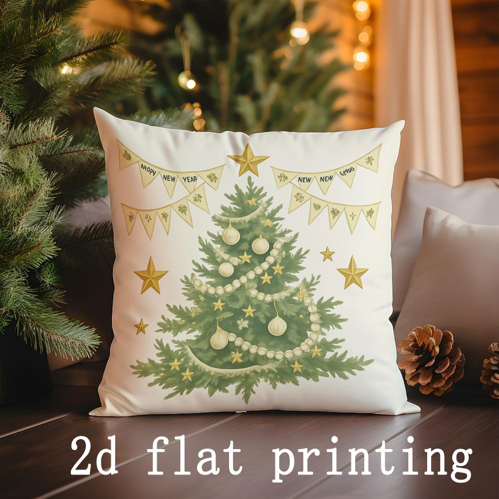 

Домашний декор Рождественские декоративные наволочки с узором звезд, наволочка для подушки, подходит для дивана, спальни, автомобиля 16x16Inch