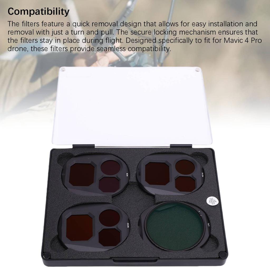 CPL ND8 ND16 ND32 Filter Set Suitable for DJI Mavic 4 Pro Drone Multi Layer Coating Optical Glass Lens Filter Set